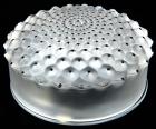 Lalique Cactus Pattern Frosted Crystal Powder Box and Lid