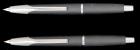 Two Pilot Vanishing Point Fountain Pens, 14K Nibs, Black Matte Barrels