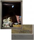 Apollo 17, 1972. "Too Beautiful To Have Happened By Accident" - Multicolor Lithograph Signed by Alan Bean