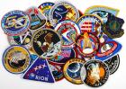 Large Group of Souvenir Cloth Patches and Paper Decals of Space Missions