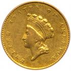 1855-O $1 Gold Indian PCGS AU53