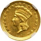 1859-D $1 Gold Indian NGC MS61