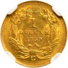 1859-C $1 Gold Indian NGC MS61 - 2