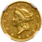 1851-C $1 Gold Liberty NGC AU55