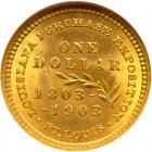 1903 Louisiana Purchase-McKinley Dollar - 2