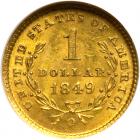 1849-O $1 Gold Liberty NGC MS62 - 2