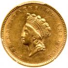 1854 $1 Gold Indian PCGS MS61