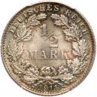 Germany. 1/2 Mark, 1911-E PCGS MS68