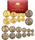 Great Britain. Jubilee Gold and Silver Set, 1887