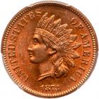 1873 Indian Head 1C. Open 3 PCGS MS65 RD
