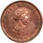 Great Britain. Penny, 1806 PCGS MS64 RB