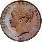 Great Britain. Penny, 1853 PCGS MS64 BR