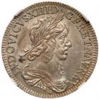 France. 1/4 Ecu, 1642-A NGC About Unc