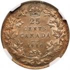 Canada. 25 Cents, 1918 NGC MS63 - 2