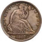 1887 Liberty Seated 50C PCGS MS66