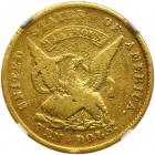 1852 U.S. Assay Office $10 Gold, 884 THOUS NGC VF30