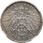 German States: Bavaria. 5 Marks, 1896-D NGC EF45 - 2