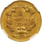 1855-S $3 Gold PCGS AU53 - 2