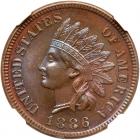 1886 Indian Head 1C. Variety 1 NGC PF66 BR