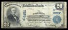 1902, $20 National Bank Note. Casper NB, Casper, Wyoming Very Good to Fine