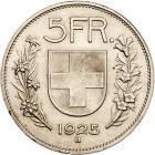 Switzerland. 5 Francs, 1925-B Choice About Unc - 2