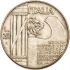 Italy. 20 Lire, 1928-R Choice EF - 2