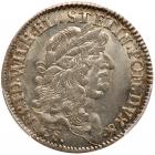 German States: Brandenburg. Silver Pattern 2 Ducats, 1677-CS PCGS Specimen 64