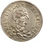 German States: Brandenburg. 1/3 Taler, 1672-CV PCGS AU58