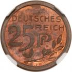 Germany. Pattern 25 Pfennig, 1908-D NGC PF63 RB - 2