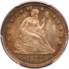 1884 Liberty Seated 25C PCGS MS66