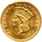 1874 $1 Gold Indian PCGS MS63