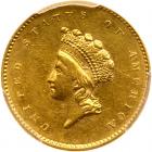 1856-S $1 Gold Indian PCGS AU55