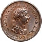 Great Britain. Penny, 1807 PCGS MS64 BR