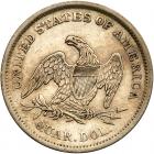 1838 Liberty Seated 25C PCGS AU50 - 2