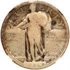 1916 Liberty Standing 25C NGC G4