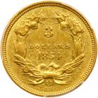 1854-O $3 Gold PCGS AU58 - 2