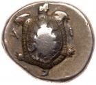 Islands off Attica, Aegina. Silver Drachm (5.86 g), ca. 350-338 BC Choice VF