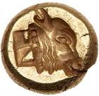 Lesbos, Mytilene. Electrum Hekte (2.56 g), ca. 521-478 BC Superb EF - 2