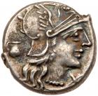 Sex. Pompeius Fostlus. Silver Denarius (3.99 g), 137 BC About EF