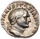 Vespasian. Silver Denarius (3.50 g), AD 69-79 Superb EF