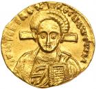 Justinian II. Gold Solidus (4.37 g), second reign, 705-711 Mint State