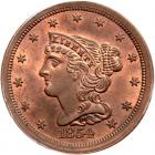 1854 C-1 R1+ PCGS graded MS65 Red & Brown, CAC Approved