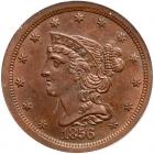 1856 C-1 R2 PCGS graded MS64 Brown, CAC Approved