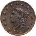 1820 N-13 R1 Large Date PCGS graded MS64 Brown