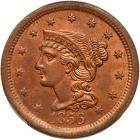1856 N-13 R2 Italic 5 PCGS graded MS63 Red & Brown