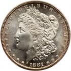 A pair of 1881-S Morgan Dollars