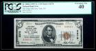 1929, $5 National Bank Note. The Chase NB of New York