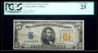 1934-A, $5 World War II Emergency Note. North Africa Star Note