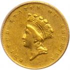 1854 $1 Gold Indian PCGS AU50