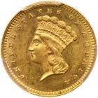 1862 $1 Gold Indian PCGS MS62